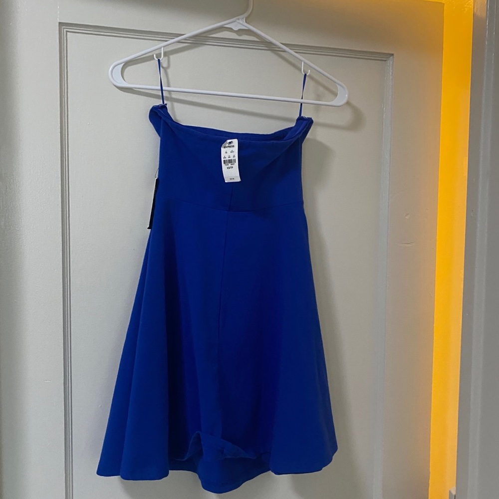 Express blue tube top dress!